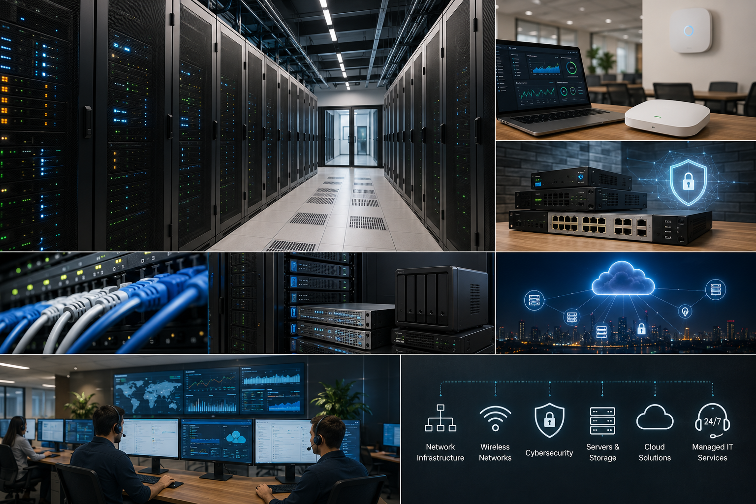IT infrastructure servers cloud cybersecurity and managed services