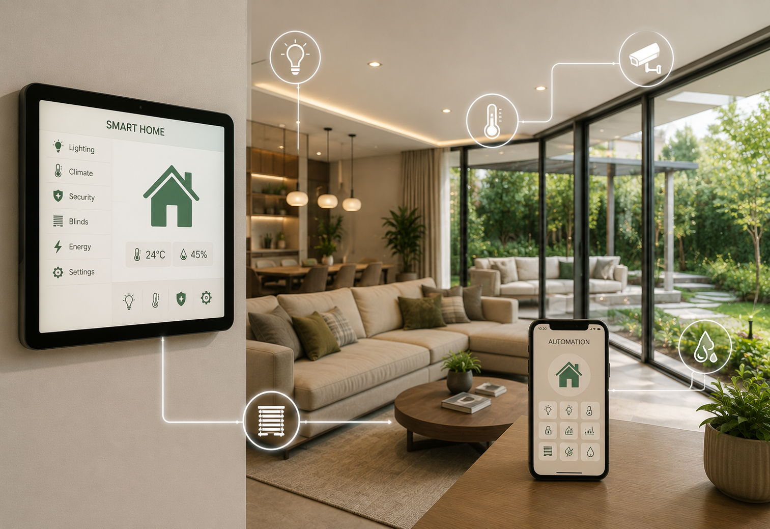Smart automation solutions for homes buildings farms and industries